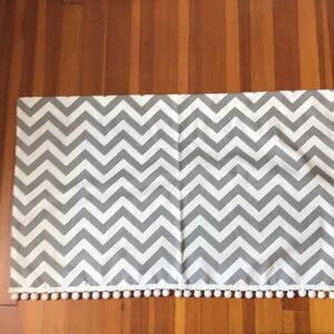 Pair rod pocket curtains